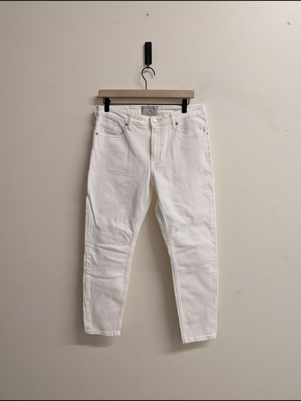 Everlane Women's White Slim Jeans Ankle Size 30